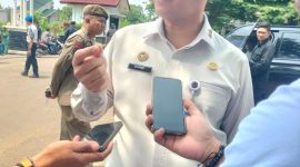 Sekretaris Direktorat Jenderal Imigrasi (Setdidtjenim) Sandi Andaryadi, disela acara Hadi Bhakti Pemasyarakatan Ke-62 di Lapas Kelas IIA Cibinong Jabar. (Foto - Genzanews.com)