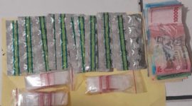 Barang Bukti obat keras seperti tramadol, eksimer, alprazolam, dan trihexyphenidyl. (Foto - Ist)