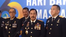 Menteri Imigrasi dan Pemasyarakatan Agus Andrianto, Wakil Menteri Imipas Silmy Karim, Direktur  Pemasyarakatan Drs.Mashudi, beserta Jajaran Pejabat Utama saat Konferensi Pers. (Foto - Thalib)