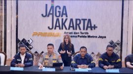 Kabid Humas Polda Metro Jaya Kombes Budi Hermanto dan Dirreskrimum Polda Metro Jaya Kombes Pol Iman Imanuddin dalam konferensi pers di Mapolda Metro Jaya.(Foto - Ist)